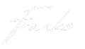 Weißer, kursiver Text mit der Schreibschrift „Franke“ auf transparentem Hintergrund, mit einem schwachen grauen Schatten hinter den Buchstaben – ideal für Handelsregisteranmeldungsdokumente oder Markenmaterialien.